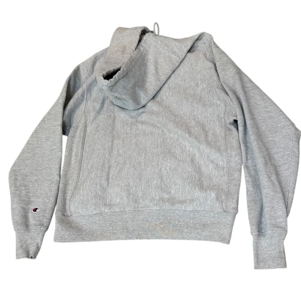 Champion Reverse Weave Hoodie Chenille GF68 neon pink logo unisex Med grunge